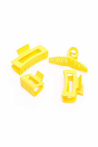 assorted sizes yellow claw clips